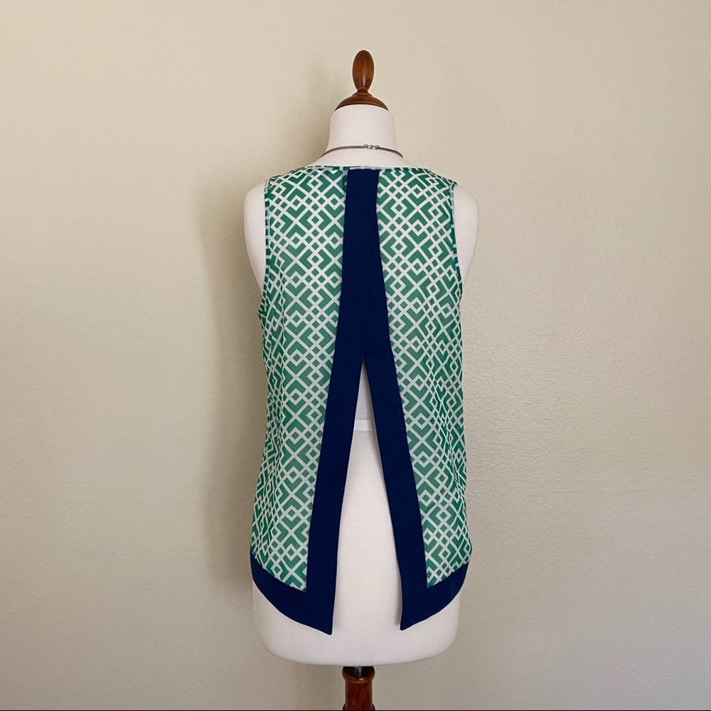 Split Back Sheer-ish Top